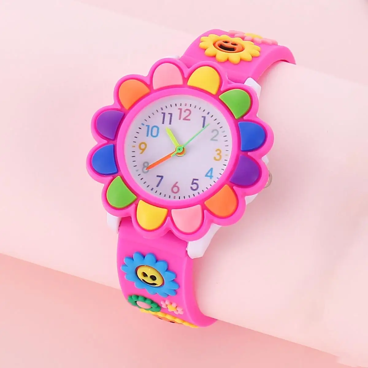 Children's colorful sunflower cartoon watch 3
