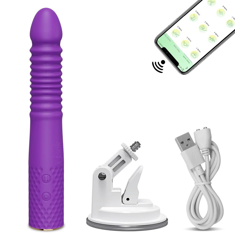 Telescopic Automatic Vibrator for Women Clitoris Stimulator Vagina Masturbation Thrusting G Spot Dildo Sex Toys Adult Goods Sex Toy