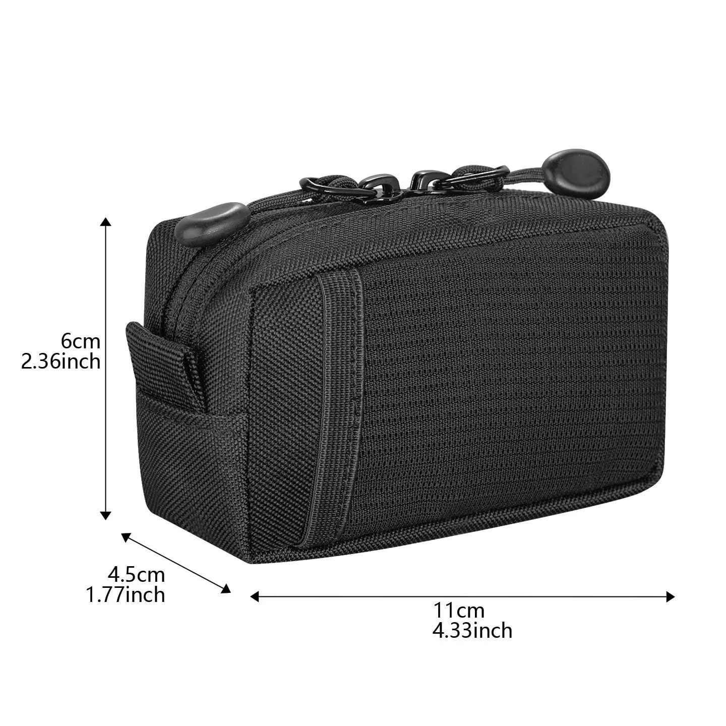 전술 EDC 정리 가방, 내구성 있는 옥스포드 원단 기어 파우치, 아웃도어, 하이킹, 여행 및 일상 휴대를 위한 포켓 디자인