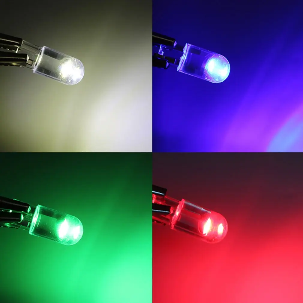 10x New W5W Led T10 Car Light COB Glass 6000K White Auto Automobiles License Plate Lamp Dome Light Reading DRL Bulb Style auto led light