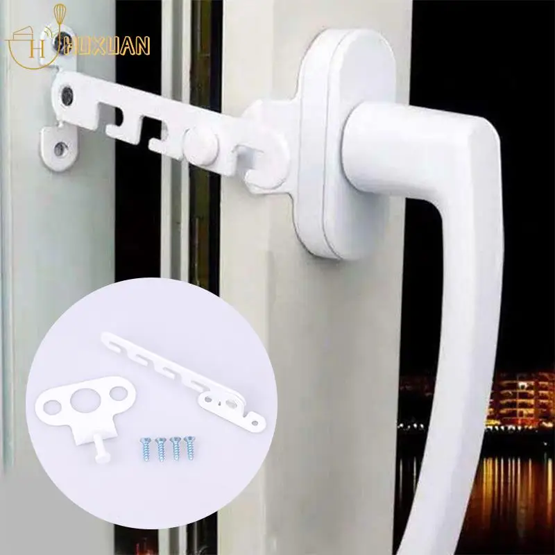 Metal Window Limiter Latch Wind Hook Latches Brace Casement Blocking Lock Catch Stay Position Stopper For Child Safety Protector window stopper,window lock