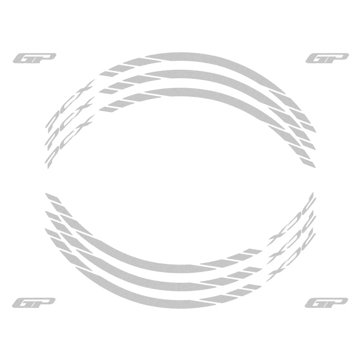 

GP Composite For PCX 125 /150 2014-2022 Compatible Rim Strip Reflective Gray