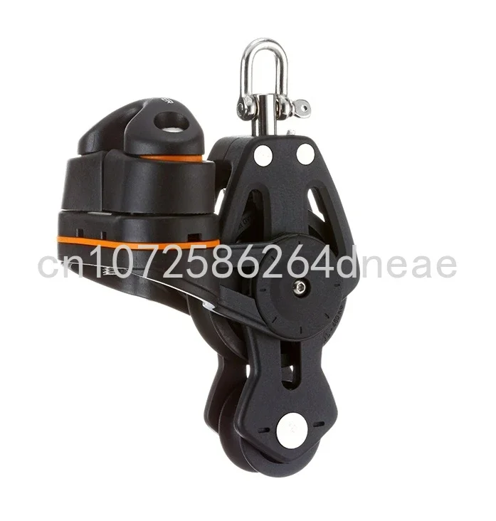

Sailboat Dinghy 50mm 2" Single Swivel Shackle Fiddle Fairlead Cleat Block Small Boat Block Master BP-0521F