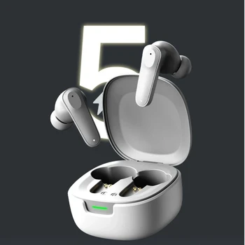 Auricolari wireless Bluetooth con chiamata HD per telefono, cuffie con audio stereo, auricolari in-ear per sport, giochi e musica, con microfono.