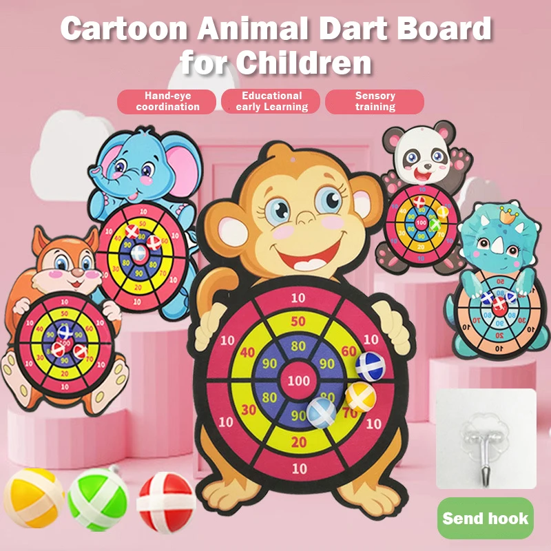 Kids Toys Dart Board with 3 BallsToys for Boys Girls Indoor Outdoor Play Kids Birthday Gifts Party Target Games Educational Toy clone prusa i3 mk3s upgraded bear printer full kit mk3s plus bear kit with einsy rambo board and super pinda 3d printer parts