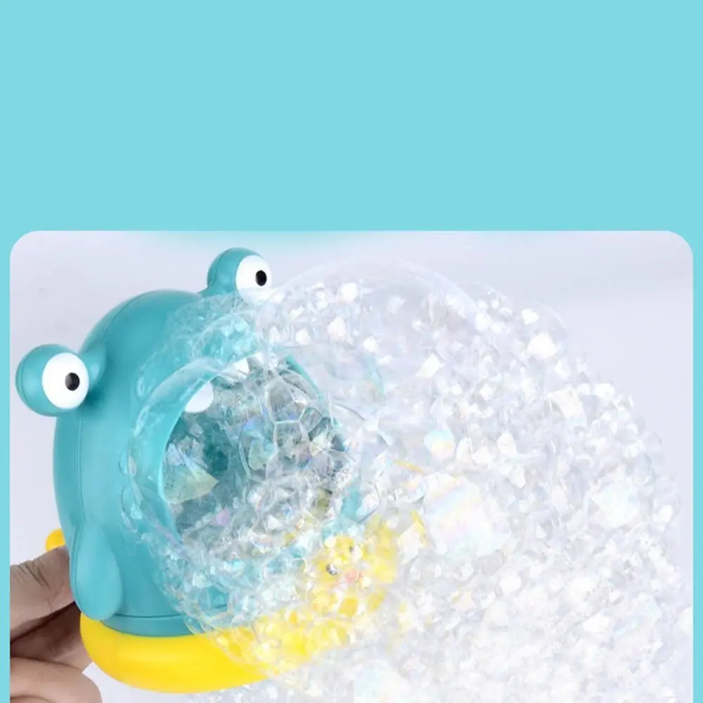 Children Soap Machine Blowing Bubble Bath Aerator Outdoor Foam Maker Cute Cartoon Crab Bathroom Swimming Pool Toy 4
