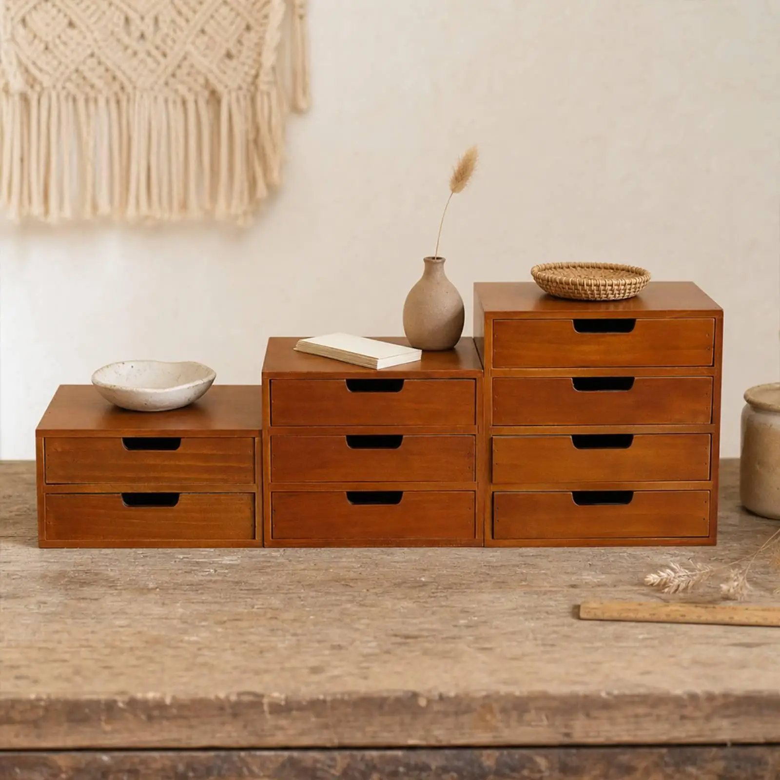 Compact Desk Organizer with Multi-Drawer Storage System