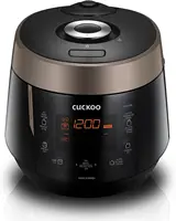Cuckoo High 6 Cup Electric Heating Pressure Rice Cooker & Warmer – 12 Built-in Programs Including Glutinous (White), Mixed, Brow 1