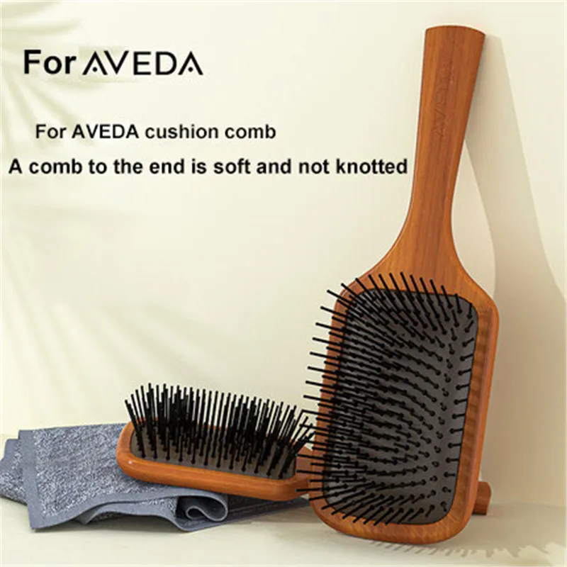 Portable Air Cushion Massage Comb and Anti-Static Detangling Hairbrush Set Replacement Kit for Aveda Salon-Quality Hair Styling
