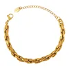 Hip-Hop Fashion Cuban Bracelet Women'S Personalized Thick Chain Stainless Steel Bracelet Fashion Jewelry 6