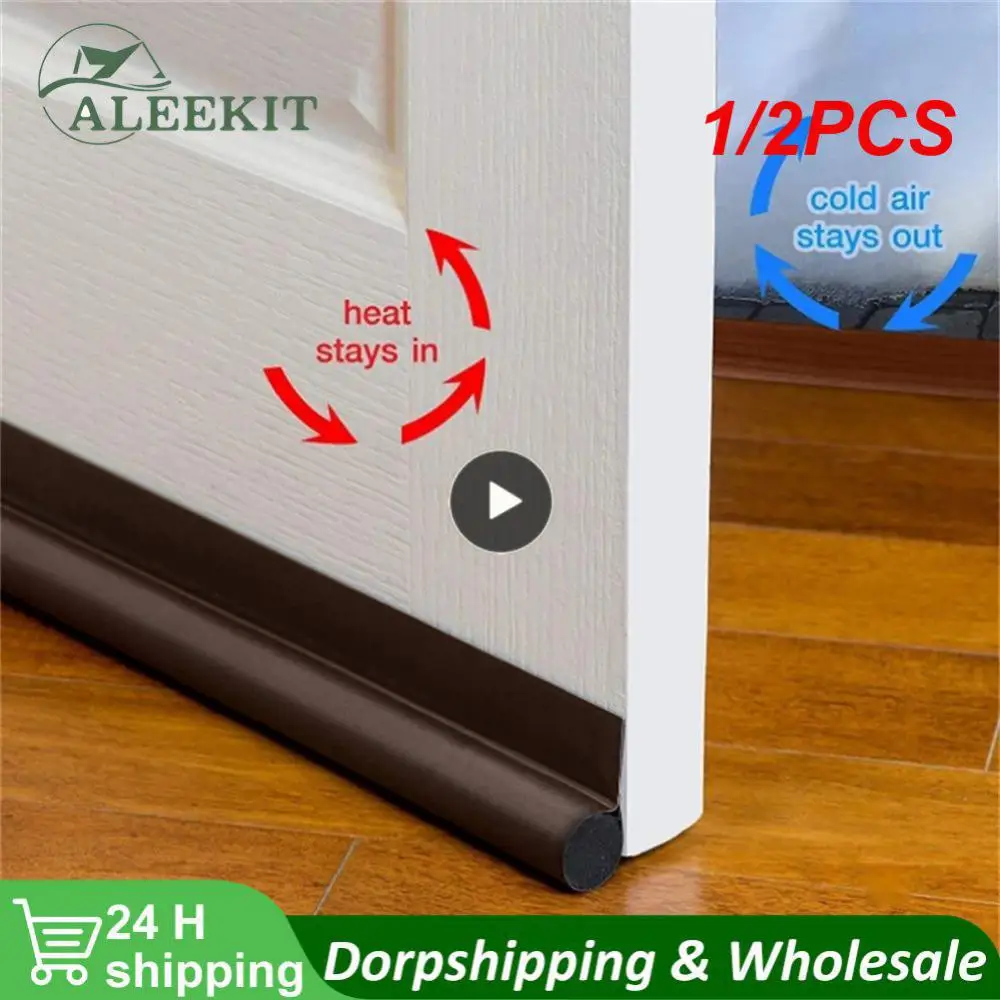 

1/2PCS Polychromatic Door Seal Door Seam Widely Used Durable And Practical Single Side Door Slit For Bedroom Sealing Strip