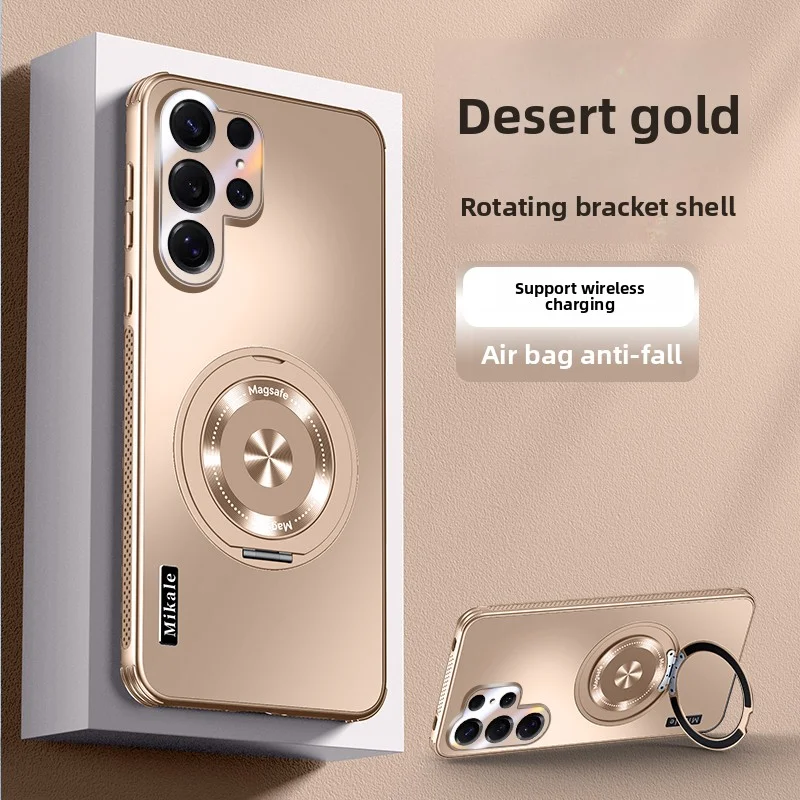 Hard Matte Ring Magnetic Wireless Charging Protective Back Cover Case
