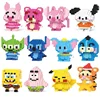 24pcs Stitch LinaBellr Mario Bros Figures Disney Stitch Building Blacks Cartoon Anime Pokemon Pikachu Assembled Bricks Toy Gift 1