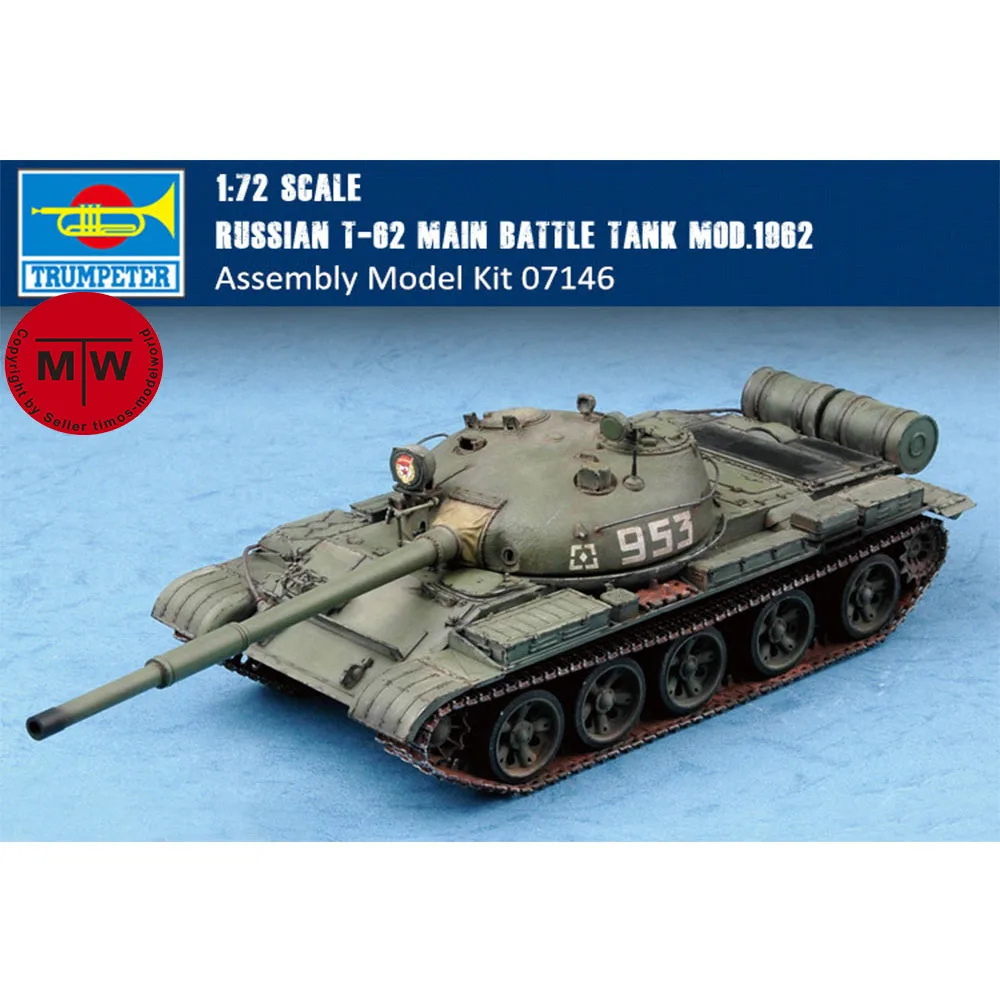 

Продажа Trumpeter масштаб 07146 1/72, модель российского основного боевого танка, пластиковые сборные модели в стиле милитари, наборы моделей