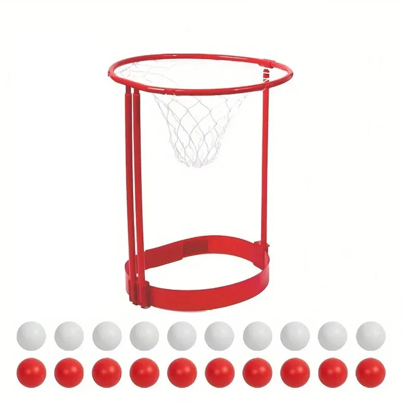 1 set Outdoor Head Hoop Basketball Toy Adjustable Basket Net Ball Party Game Activity