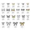 10Pcs Mini Hollow Butterfly Knotbow Nail Art Charms 3D Metal Silver/Gold Alloy Nail Art Decoration DIY Nail Accessories 4