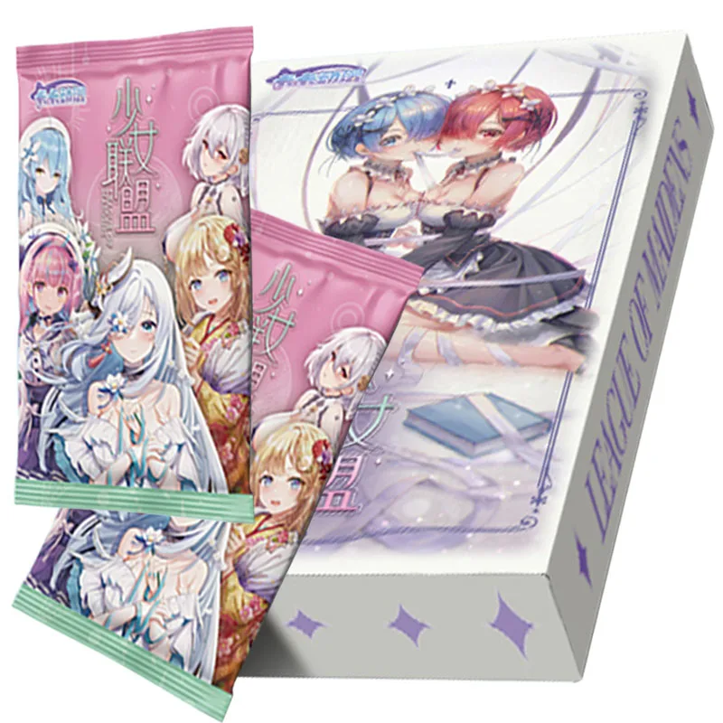 dea-storia-league-of-maidens-cards-anime-girls-set-completo-giochi-limited-carte-da-gioco-figure-periferiche-regali-di-natale-da-collezione