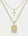 Gold Letter Cross T