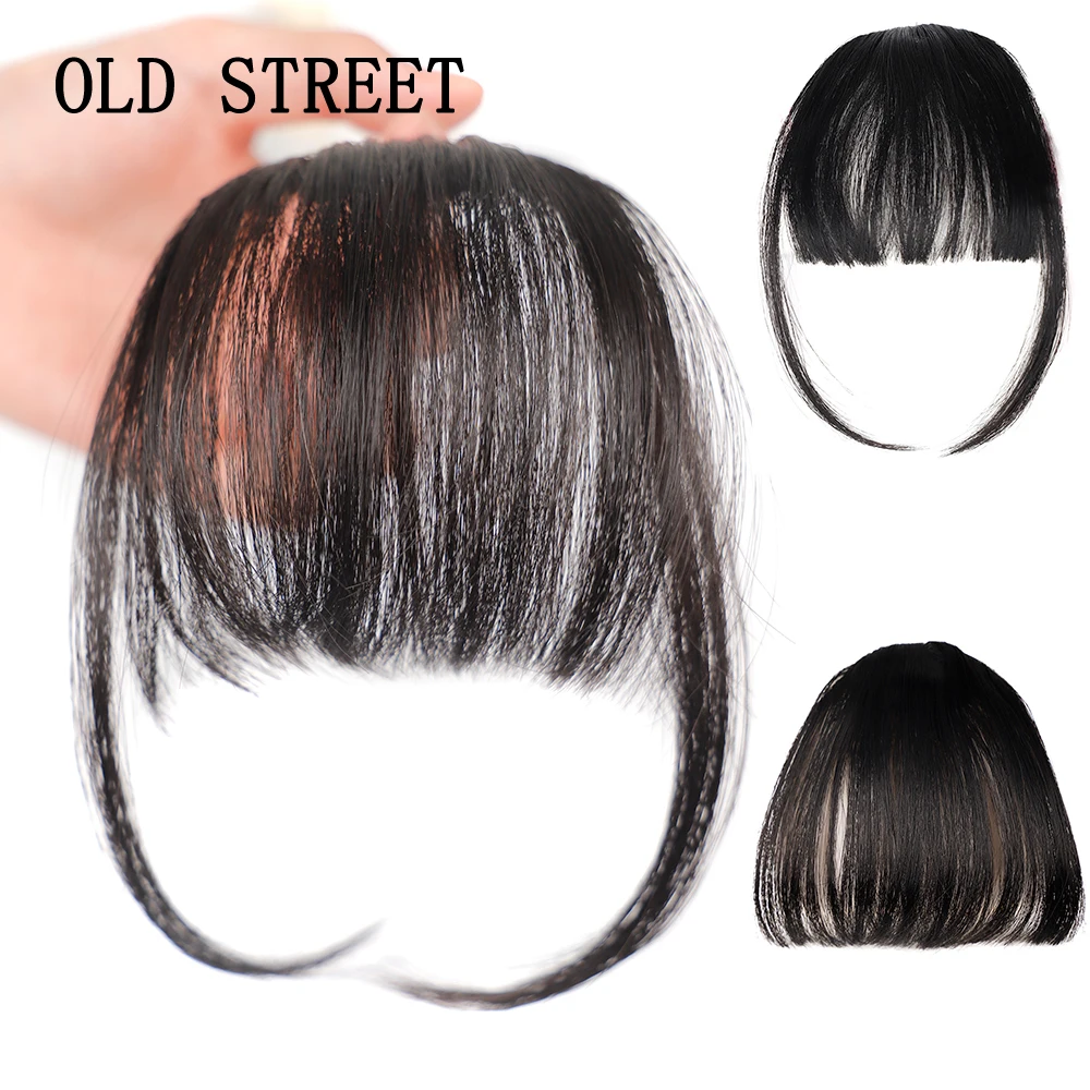 Fake Invisible Synthetic Bangs Front Fringes Clip in Hair pieces Air Bangs Fiber Good Hair Styling Accessories Hairpieces synthetic fake blunt air bangs clip in hair extensions fake fringe false hairpiece for women clip in bangs fake hair