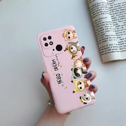 Charming Cat Cartoon Shockproof Silicone TPU Phone Case - Soft, Durable Cover for Xiaomi Poco C40 (Pink F01)