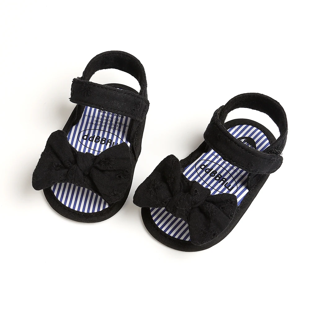 Summer New Baby Girl Sandals Multicolor Bowknot Tassel Anti-slip Soft Sole Newborns Infant First Walkers Baby Shoes 3