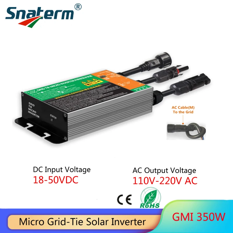 MPPT Micro Grid Tie inverter 350W 300W 260W input voltage DC18V-50V to AC120V/230V 50/60HZ Solar PV Inverter solar inverter power inverter