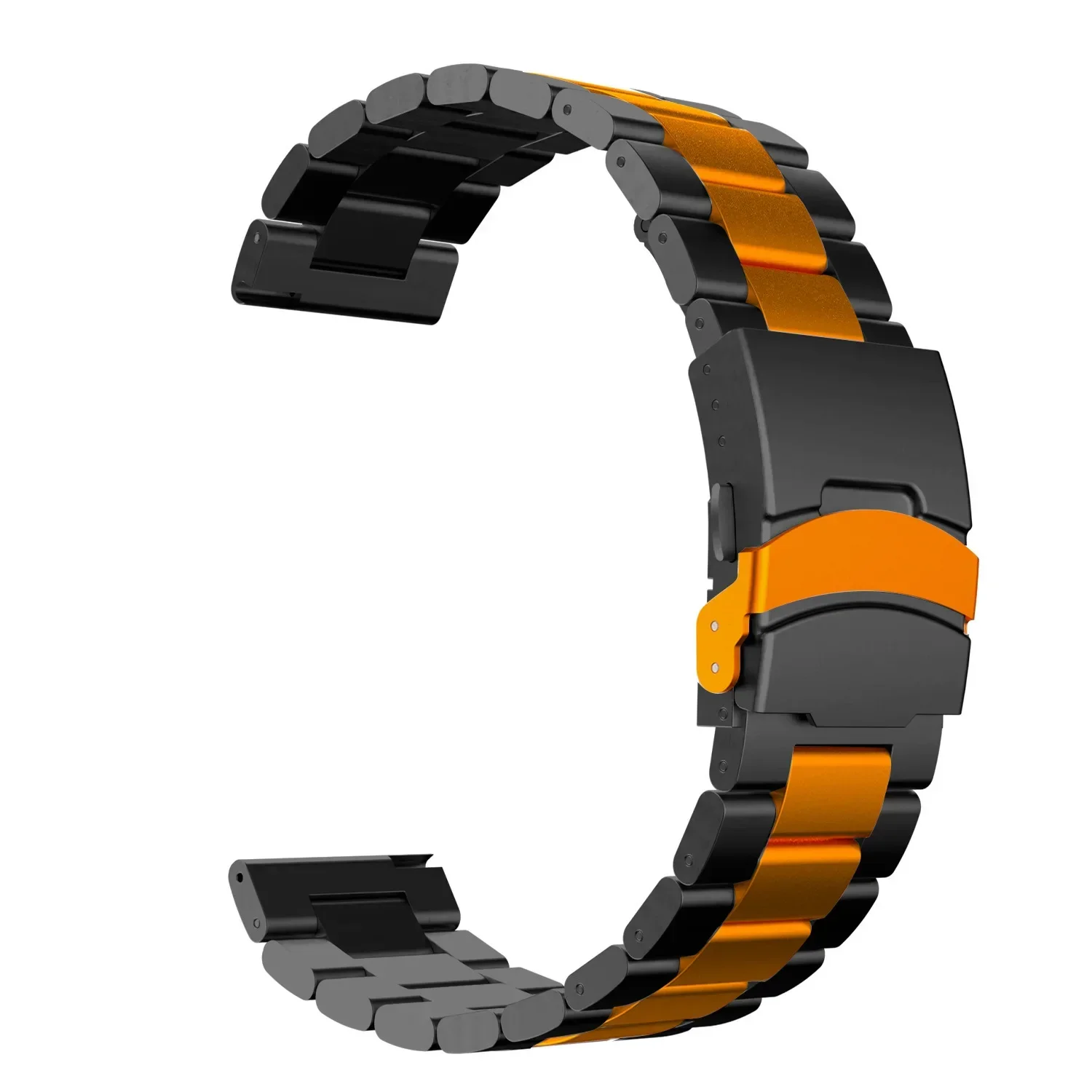 Luxury 22mm Stainless Steel Watch Strap - Premium Metal Bracelet Replacement