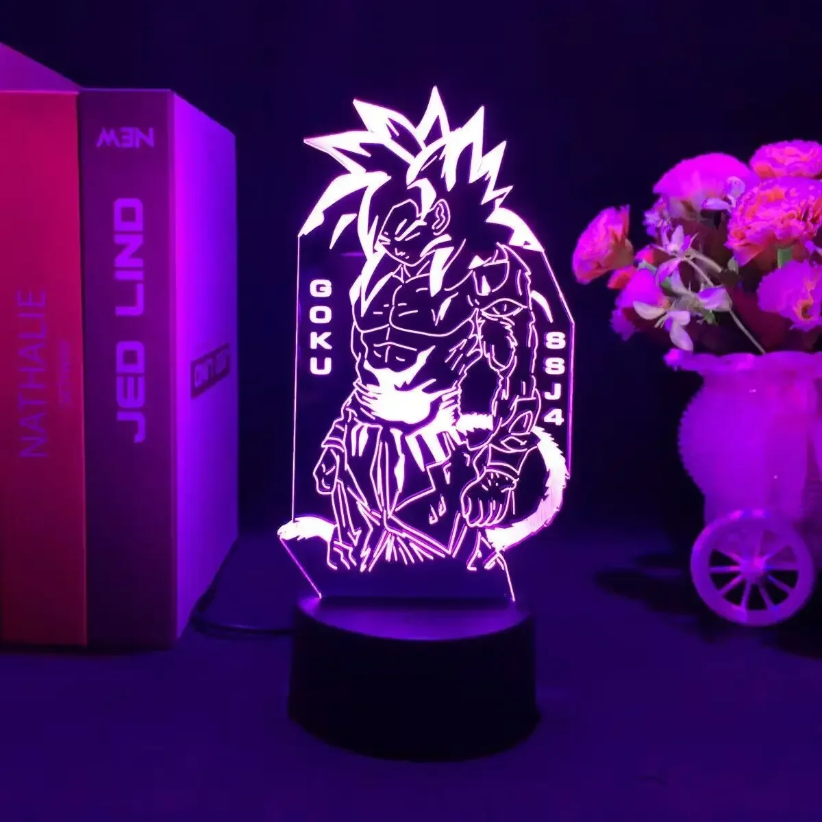 3D Led Night Light Anime Goku Vegeta Dragon Ball Z Lampada Da Tavolo Bambini Bed Room Decor Compleanno E Regali Di Natale Per I Fidanzati