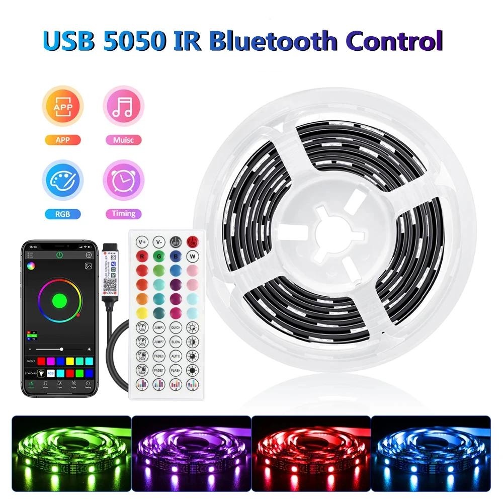 ตัวเลือกสินค้า ไฟ LED สีสันสดใส ควบคุมด้วยมือถือ สำหรับห้องนอนและงานปาร์ตี้