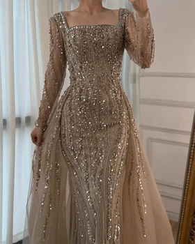 Luxury Mermaid Tulle Evening Dress