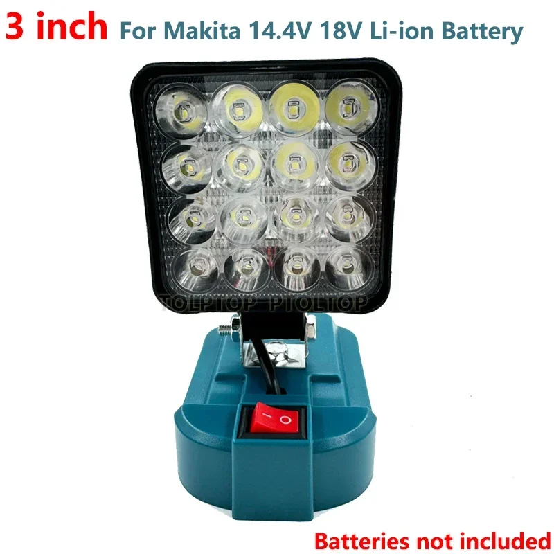 EID Lampe de travail portable à LED sans fil 14.4 V,18 V 9 W 900 lm Mini projecteur de poche