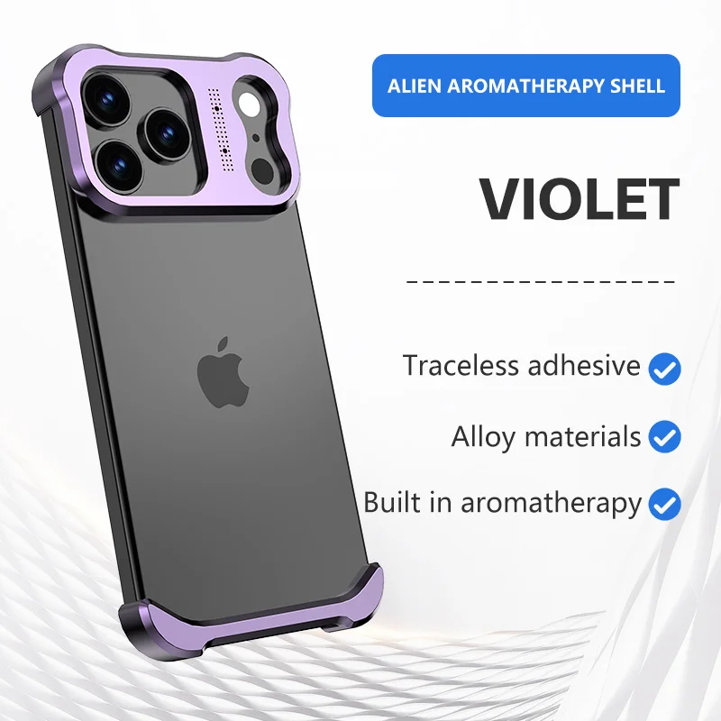 Luxury Titanium Alloy Shockproof Bumper with Lens Protector