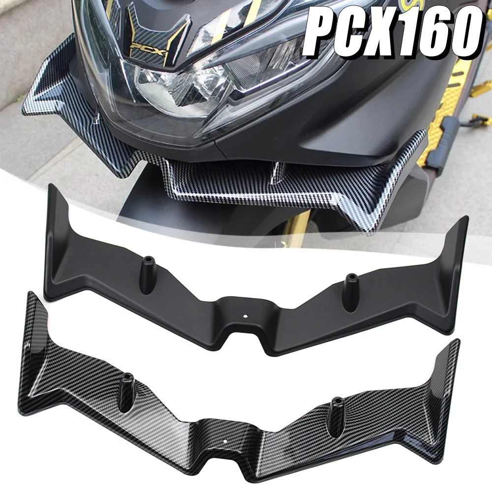 

Motorcycle ABS Front Fairing Pneumatic Winglets Tip Wing Protector Shell Cover For Honda PCX160 PCX 160 2021 2022 -2023