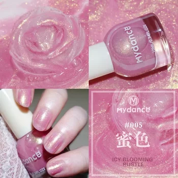 Smalto per unghie Peelable Waterborne Peelable Polarized Pearl Series Nessun cottura Schiarente Glitter Aurora Pearl Shine Smalto per unghie Gel 1