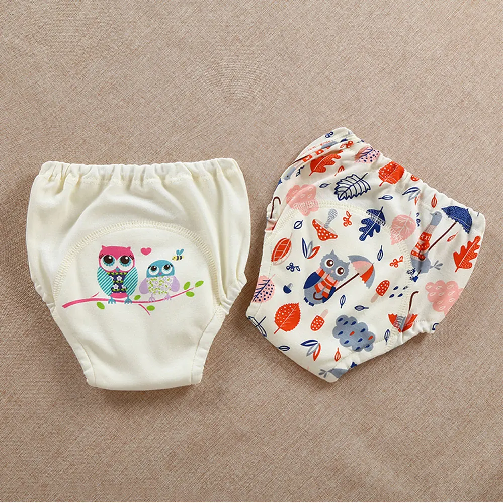 

2pc/Lot Baby Diapers Reusable Training Pants Washable Cloth Diapers Nappy Underwear