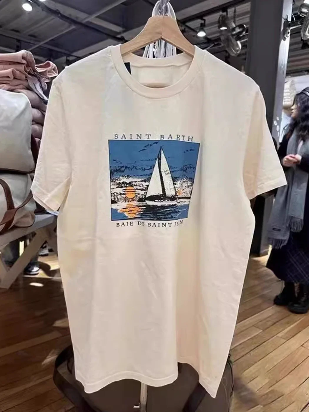 

Sailboat Oversized T-Shirt Women Summer Clothes 2024 Cotton Short Sleeve Tees Tops Y2K Girls Fashion T-Shirts Streetwear