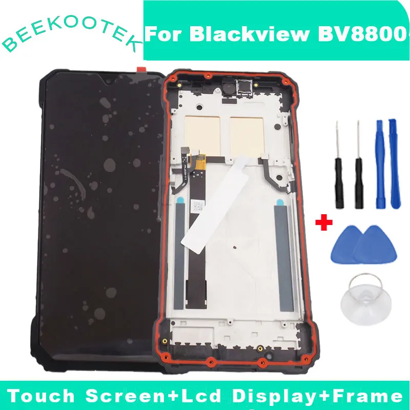 

New Original Blackview BV8800 LCD Display +Touch Screen Digitizer With Frame Accessories For Blackview BV8800 Smart Phone