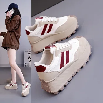 Hot Selling Women's Shoes Platform Wedge Basket 2025 Soft Autumn Casual Female Sneakers Clogs Fall New Leisure Soft Shoes Woman 1
