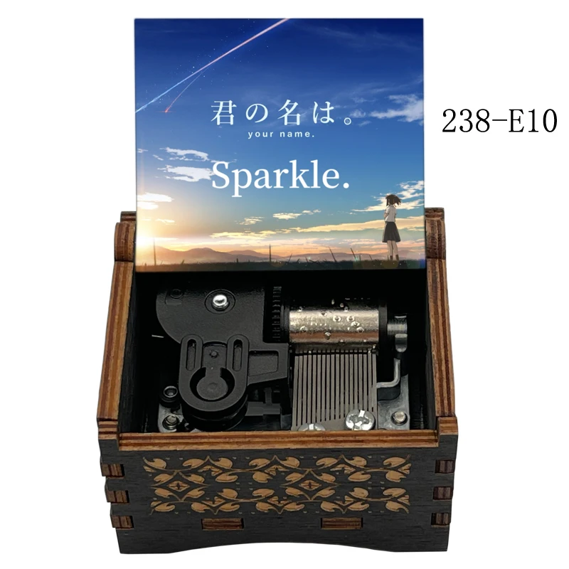 Music Box Carousel Music Box 18 Note Mechanical Lullaby Your Name Kimi No Na Wa Theme Song For Anime Fans Birthday Christmas Gift