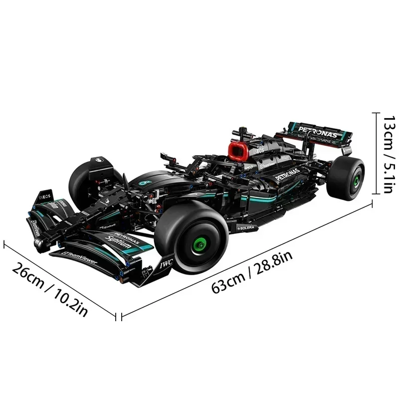 thumbnail image 1 of Bloques de construcción técnicos F1 42171 1:8 1642 piezas W14 E Performance, modelo de ensamblaje de coche de carreras superrápido, juguetes de ladrillos para regalos de niño, 1 of 5