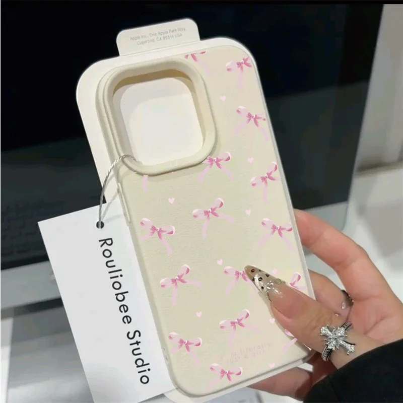 Pink Bowknot Love Phone Case Cover