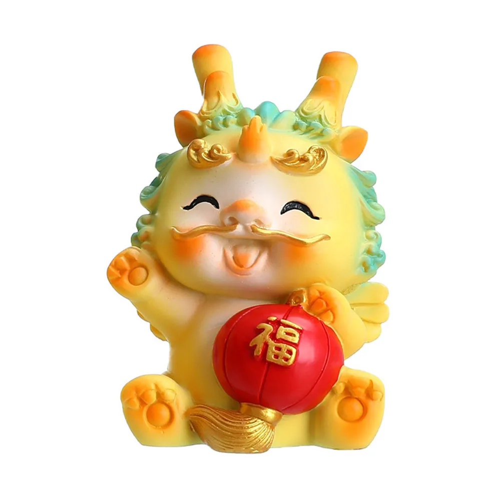 

Creative Resin Dragon Figurine New Year Zodiac Dragon Decoration Dragon Resin Doll Gift Desktop Festival Home Room Decoration