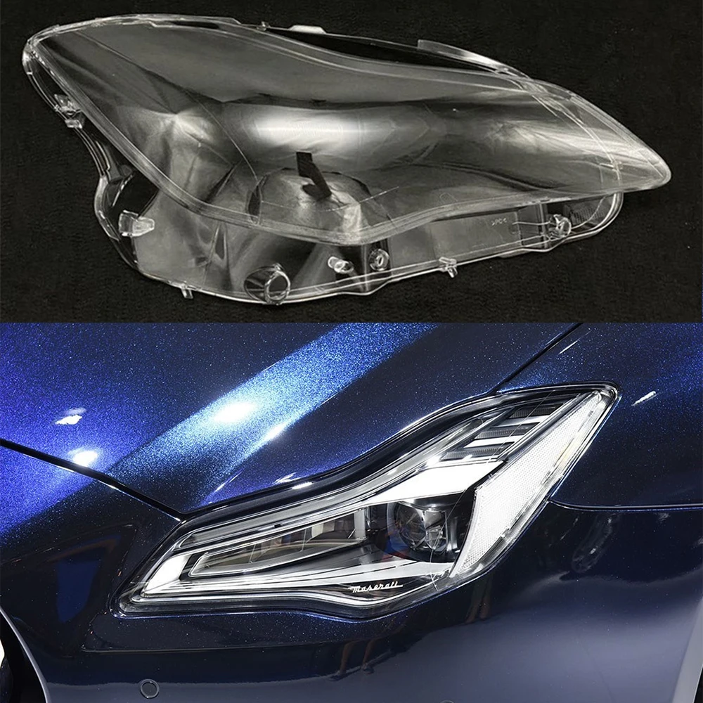 

For Maserati Quattroporte Car Front Headlight Lens Glass 2018 2019 2020 Auto Shell Headlamp Lampshade