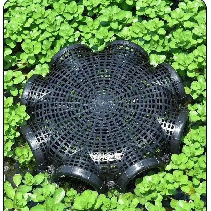 Black Fish Net Cage Durable Plastic Container Mud Cage Container Fishnet Finless Eel Loach Trap Fishing Pot Fishing Traps