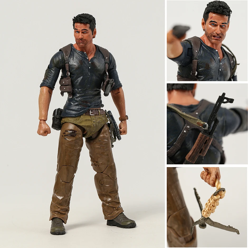 

NECA Uncharted 4 A thief's end NATHAN DRAKE BJD Joints Movable Action Figure Model Toy