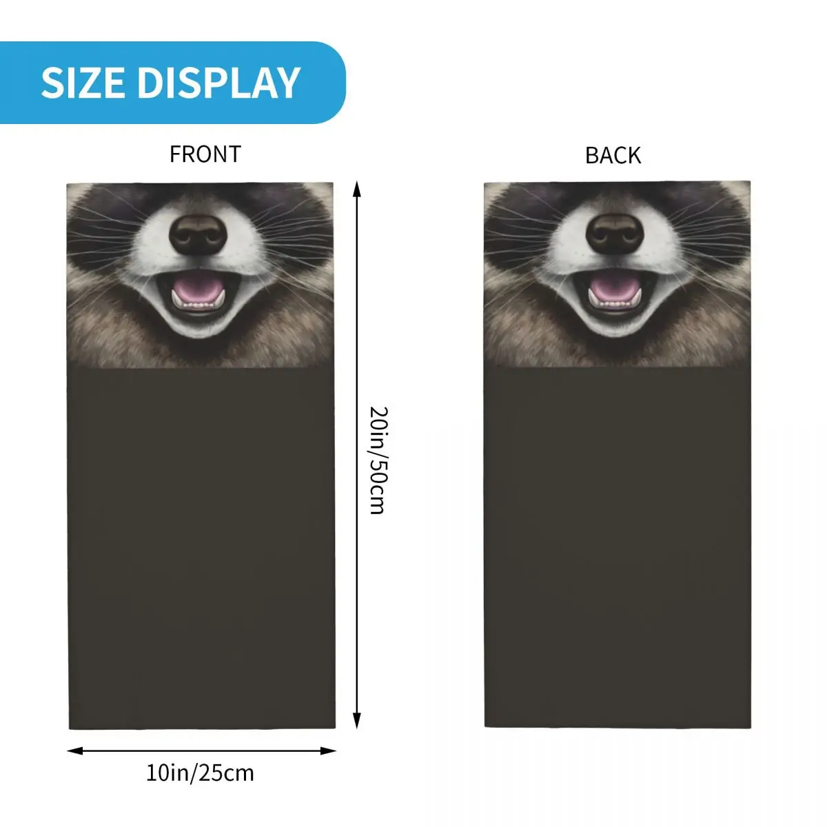 Funny Animal Raccoon Winter Headband Neck Warmer Women Men Ski Camping Tube Scarf Trash Panda Racoon Face Bandana Gaiter 6