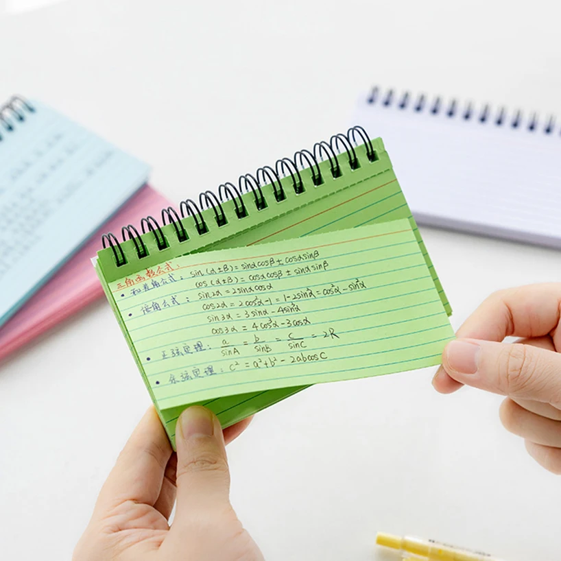 수평선 노트 찢을 수 있는 코일 북 Cuaderno 저널 노트 사무용품 일기 Libretas 편지지 노트
