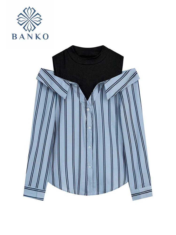 

Блузка женская в полоску, с воротником-лодочкой и открытыми плечами