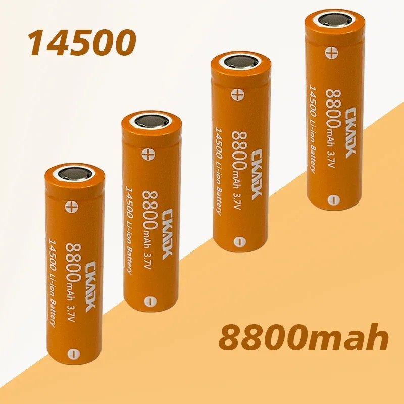 

High-capacity 14500, 3.7V, 8800mAh Lithium Battery, Rechargeable Battery Flashlight, LED Flashlight Toy Battery, Free Delivery