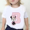 Custom Name Letter Combination Children Cartoon T-shirt Disney Minnie Mouse Font A B C D E F G Short Sleeve Kids Tshirt 1